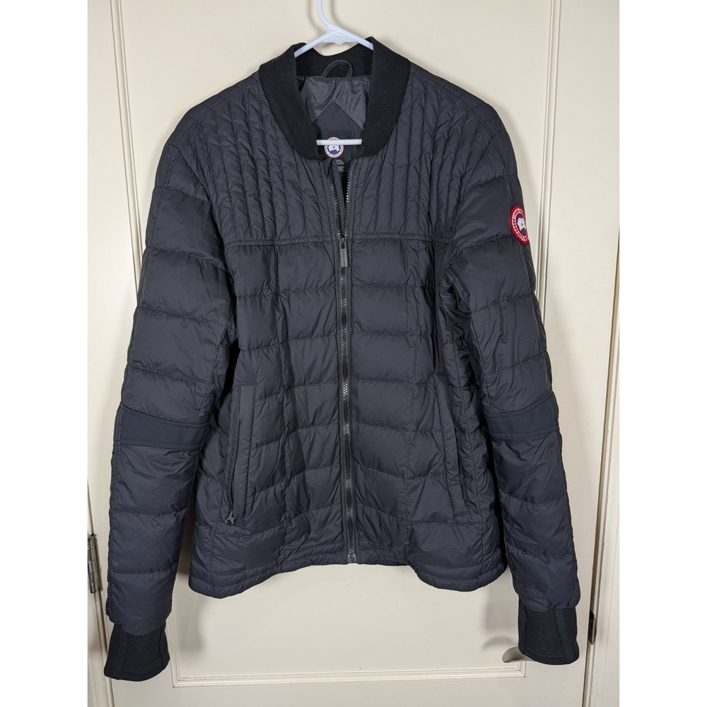 AUTHENTIC Canada Goose Dunham Black Bomber Jacket Slim Fit Men's Size: XL